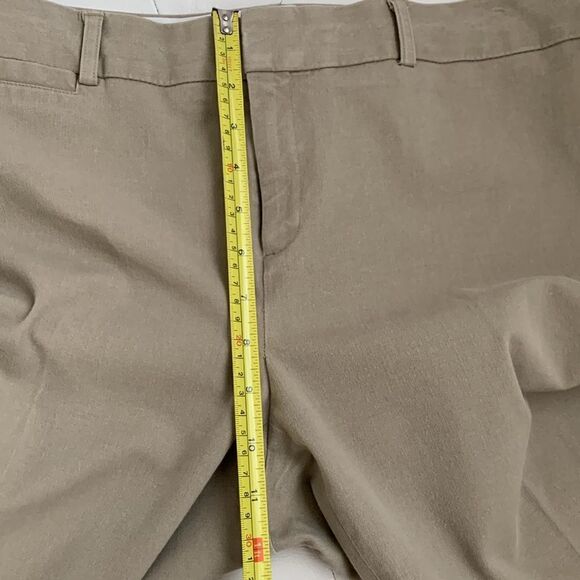 Crew & Ivy Stretch Cotton Blend Beige Women’s Pants Size 12 - Picture 4 of 10